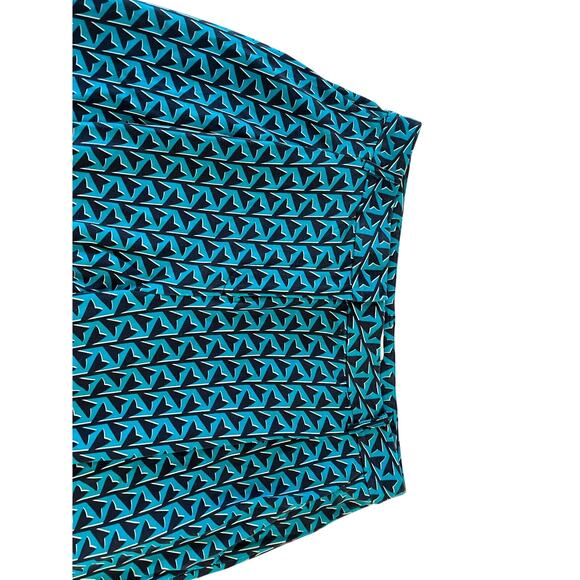 Diane Von Fursternburg Wide Leg Geometric Pants Size 8 Artsy Casual 100% Silk - Picture 8 of 16